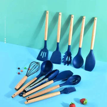 12 PCS Silicone Cooking Utensils Set