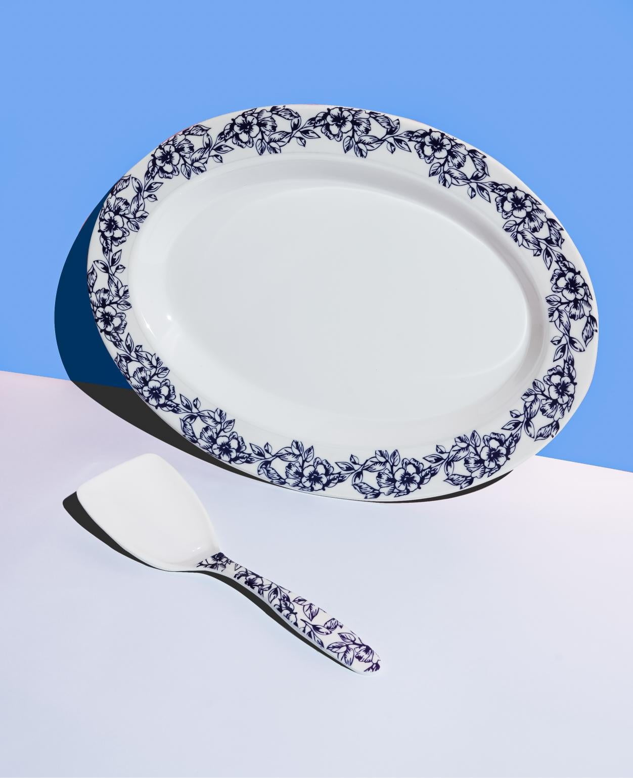 Azure Blossom Dinner Set