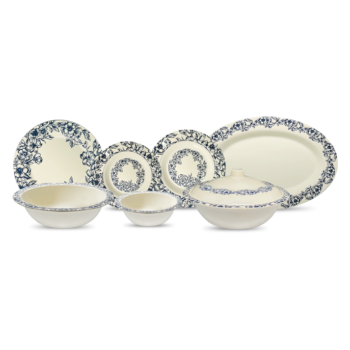 Azure Blossom Dinner Set