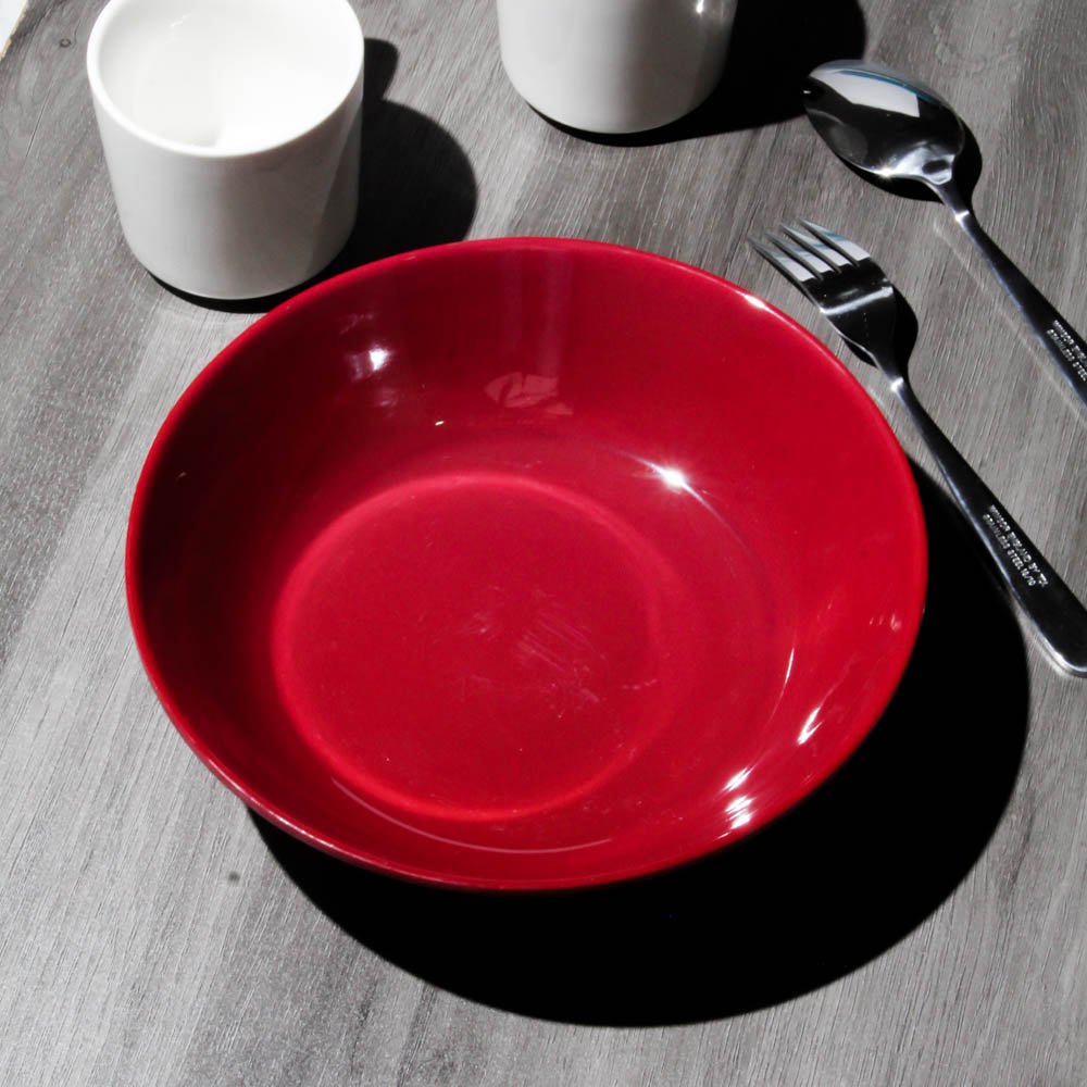 Red Melamine Open Bowls