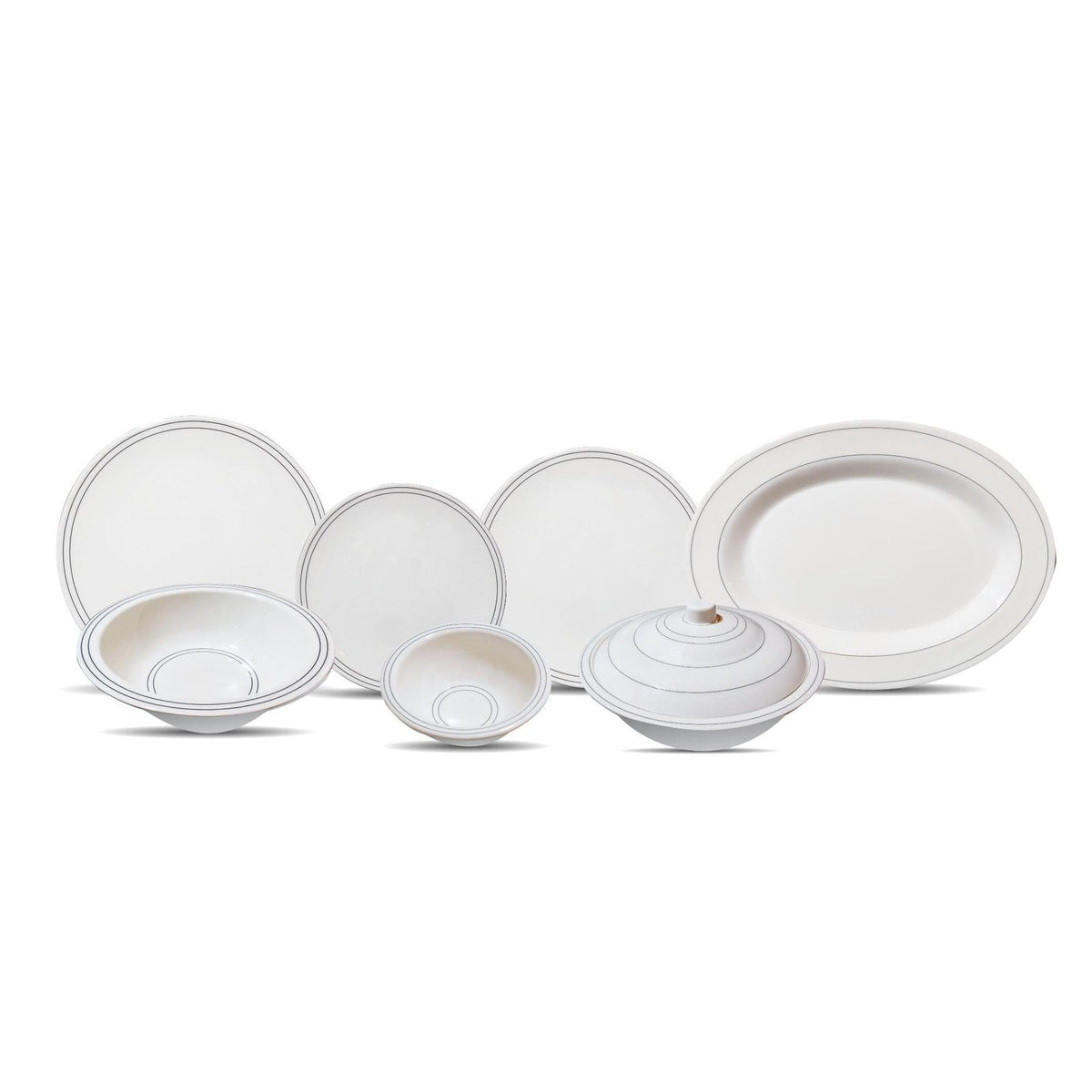 Sleek Borders Dinner Set