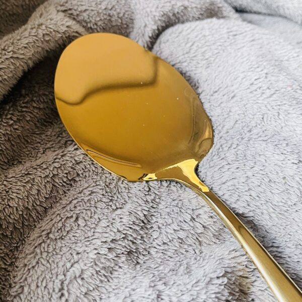 Turkish Serving Rice Spoon In Gold (single piece)